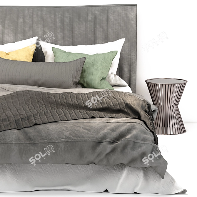 3D Max 2014 + V-Ray: Ultimate Bed Design 3D model image 5