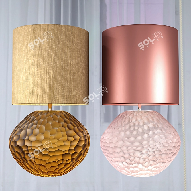 Blush Amber Table Lamp - Atacama 3D model image 6