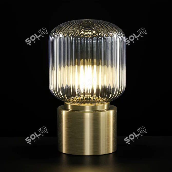 SOLKLINT Brass Table Lamp 3D model image 2