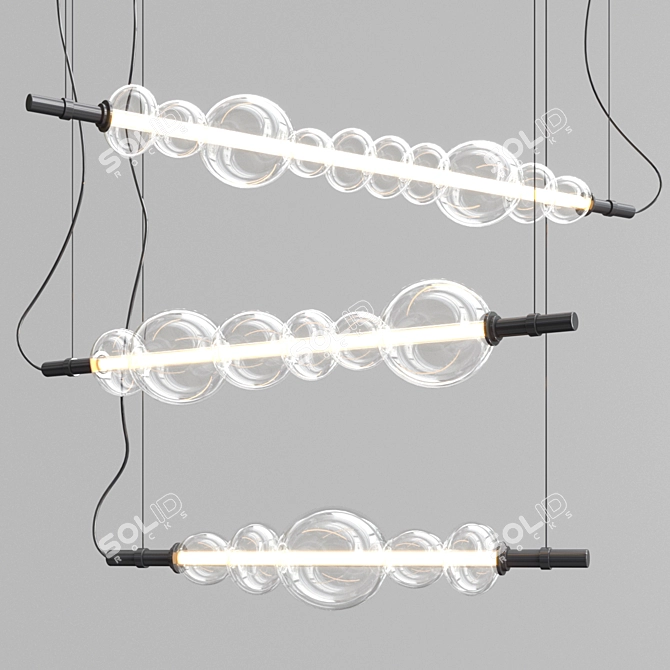 Bubble ZOOM: Uniquely Suspended Light 3D model image 1