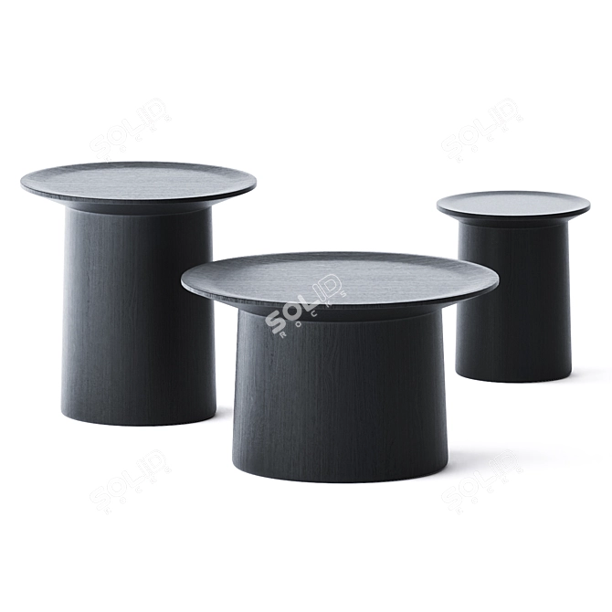 Stylish Coco Coffee Table Set 3D model image 14