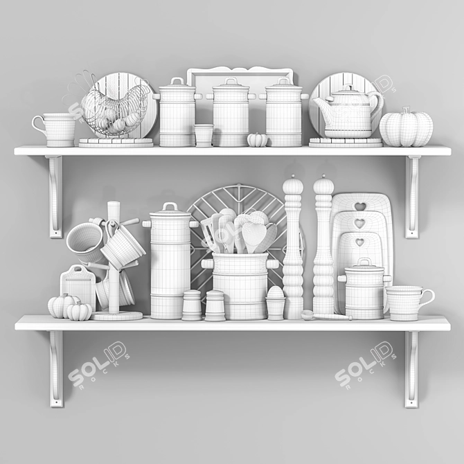 6-Piece T&G Kitchen Set 3D model image 4