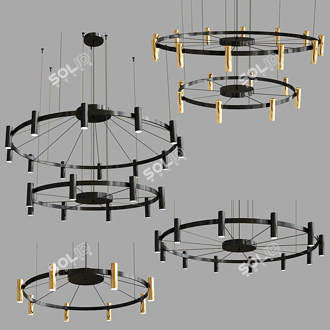 Laverd Wheel Suspension Lights 3D model image 1