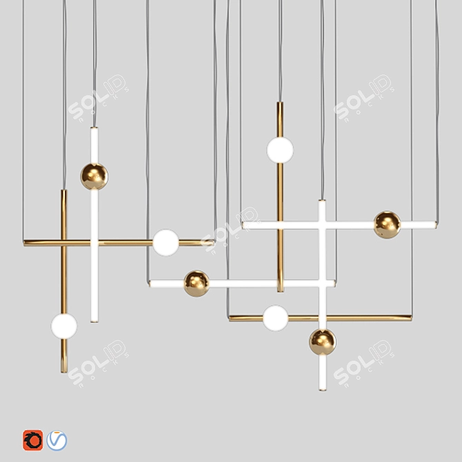 Orion Pendant Light Collection: Versatile & Stylish 3D model image 6