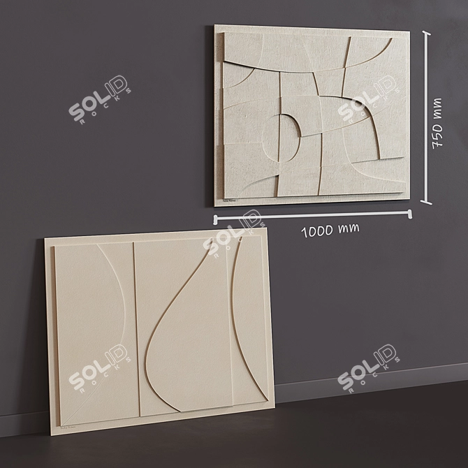 Atelier Plateau Relief Art Piece 3D model image 2