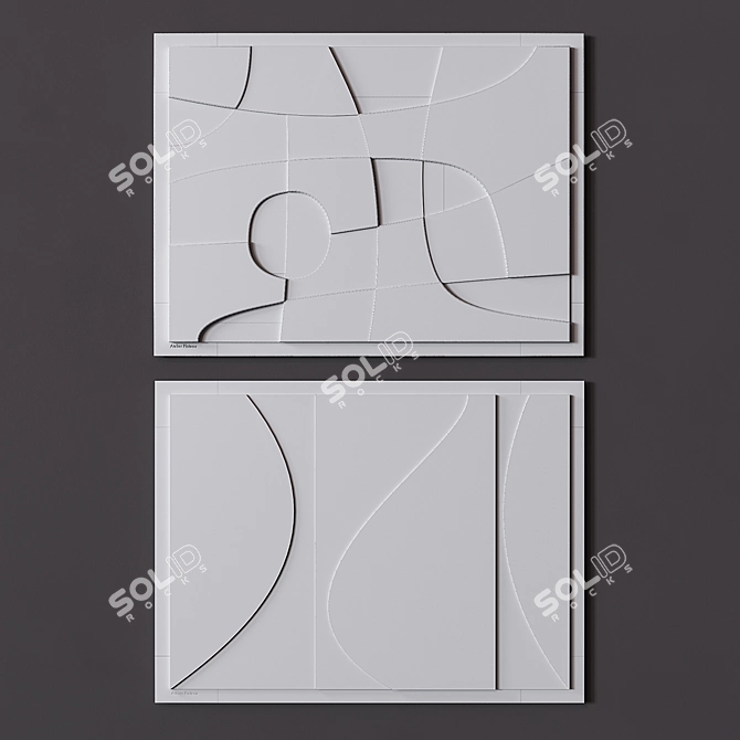 Atelier Plateau Relief Art Piece 3D model image 3