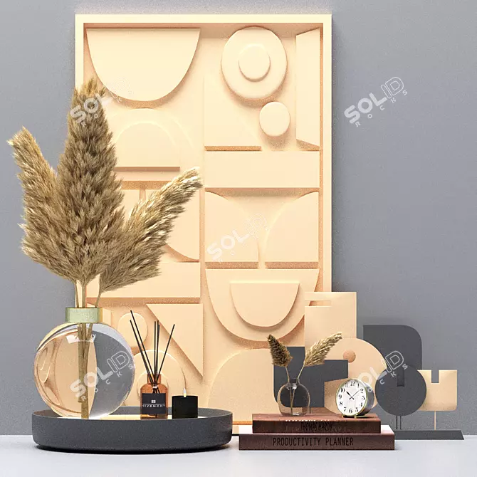 Elegant Decor Set for Any Space 3D model image 1