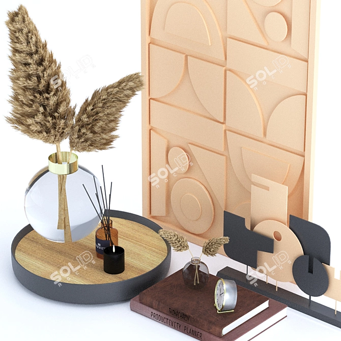 Elegant Decor Set for Any Space 3D model image 5