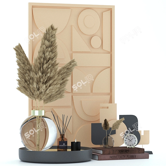 Elegant Decor Set for Any Space 3D model image 7