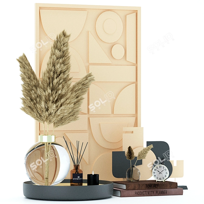 Elegant Decor Set for Any Space 3D model image 8