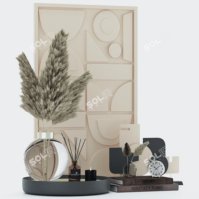 Elegant Decor Set for Any Space 3D model image 11