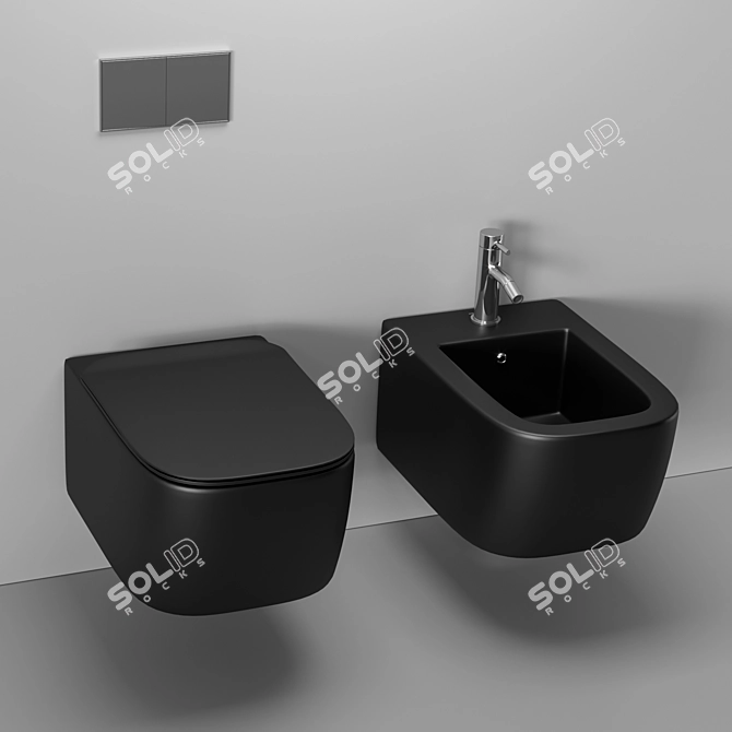 Antonio Lupi Komodo Wall-Hung Toilet 3D model image 1