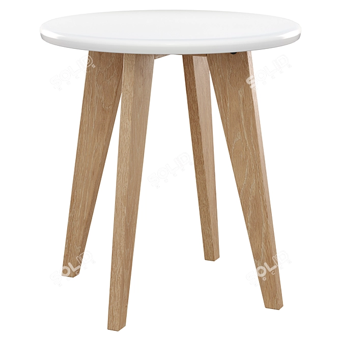 Mod Circle Table 3D model image 4