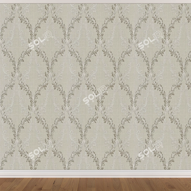 Seamless Wallpaper Set (3 Colors) 3D model image 3