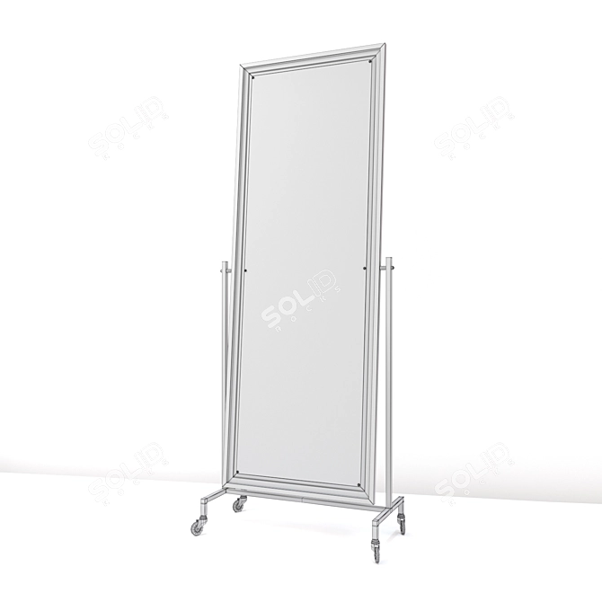 Elegant Capri Dressing Mirror 3D model image 2