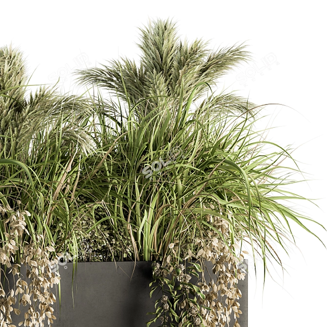 Outdoor Greenery: Plant Box Set 124 3D model image 2