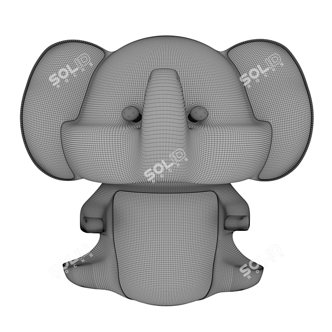 Trumpy Elephant: The Plush Collectible 3D model image 4