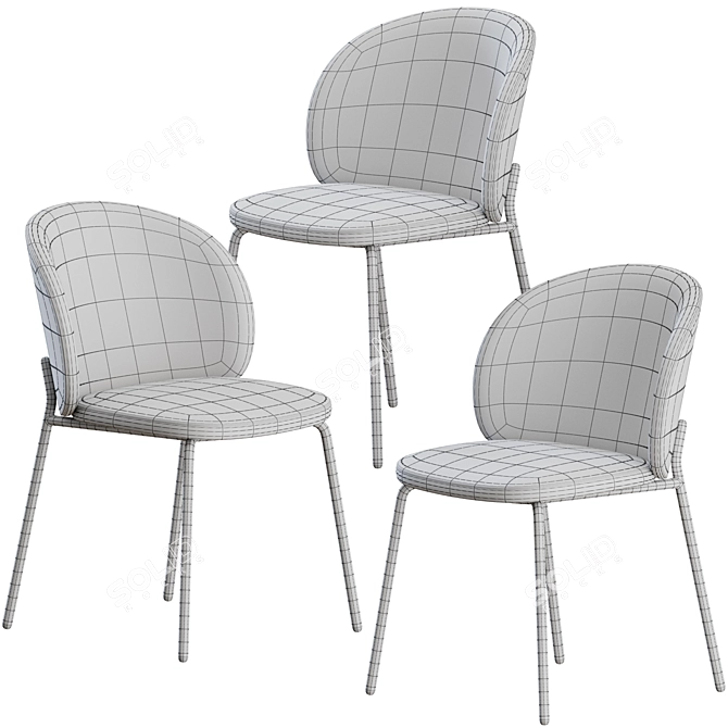 Modern Princeton Chair: Sleek Design, BoConcept 3D model image 8