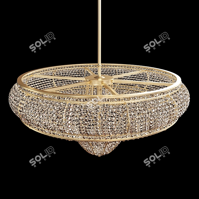 Gilded Sands Chandelier 3D model image 3