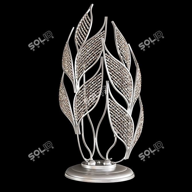 Elegant Swarovski Crystal Chandelier 3D model image 3