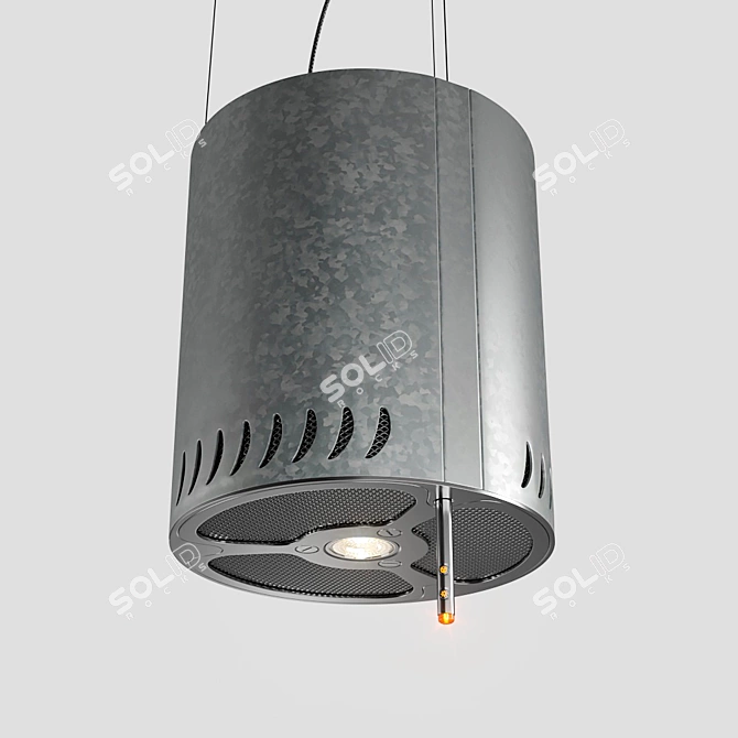 Elegant Ceiling Hood 3D model image 4