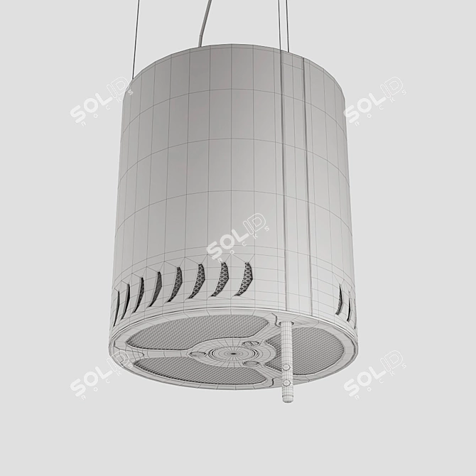 Elegant Ceiling Hood 3D model image 5