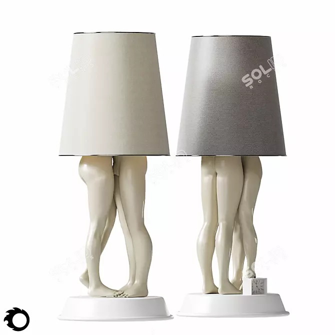 Romantic Relationship Table Lamp 3D model image 1