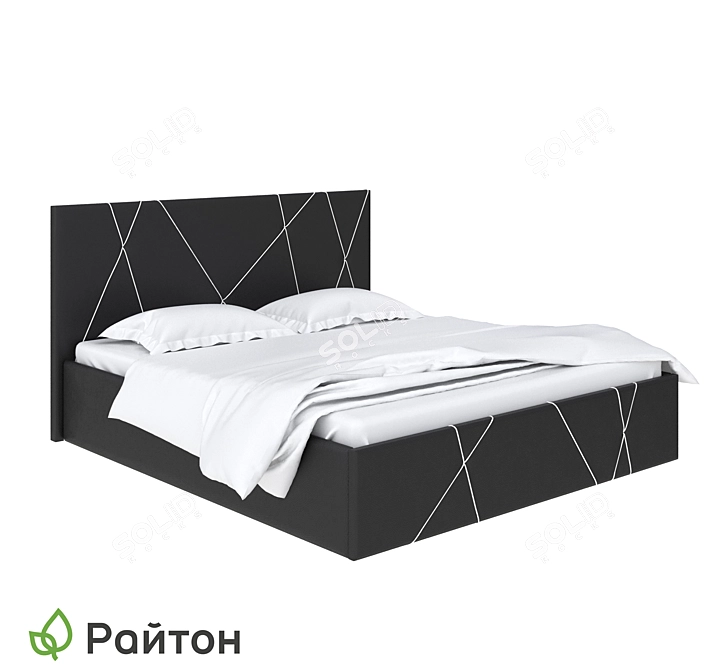 Roza Modern Minimalistic Bed 3D model image 1