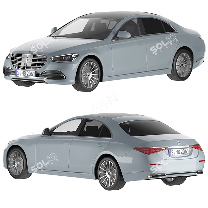 Embrace Unrivaled Luxury: Mercedes S Class 3D model image 1