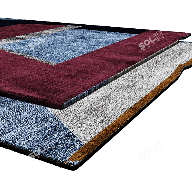 Title: Stylish Interior Carpets 3D model image 2