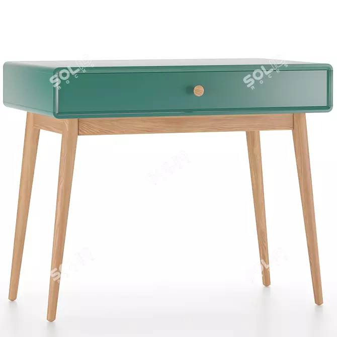 Scandi Writing Desk 3D model image 1