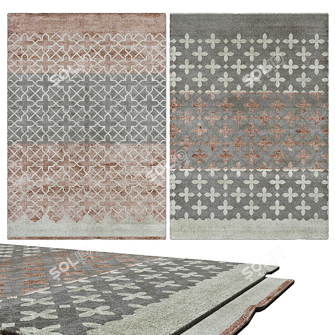 Elegant Interior Carpets 3D model image 1