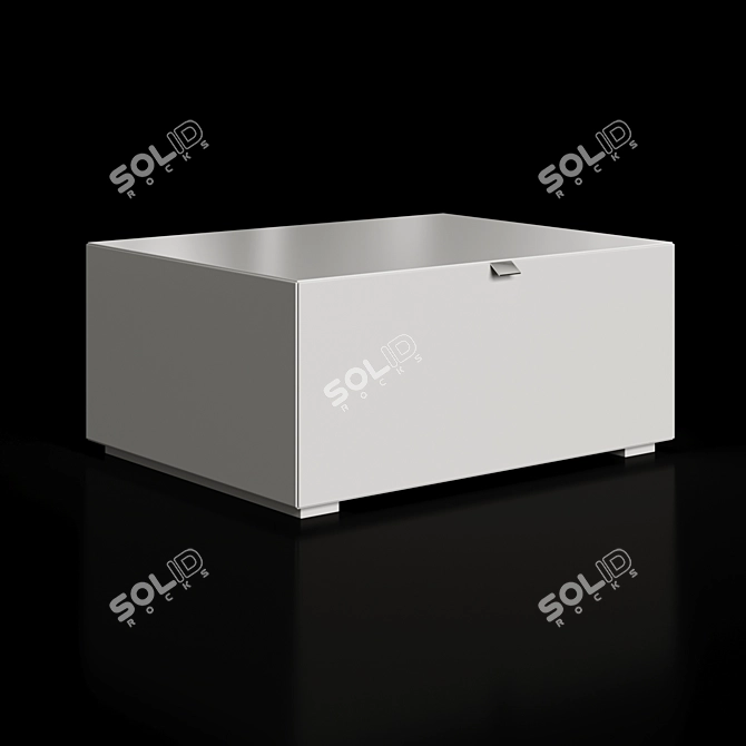 Tetris Nightstands & Chest of Drawers 3D model image 2