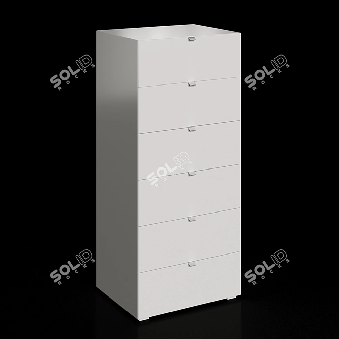 Tetris Nightstands & Chest of Drawers 3D model image 4