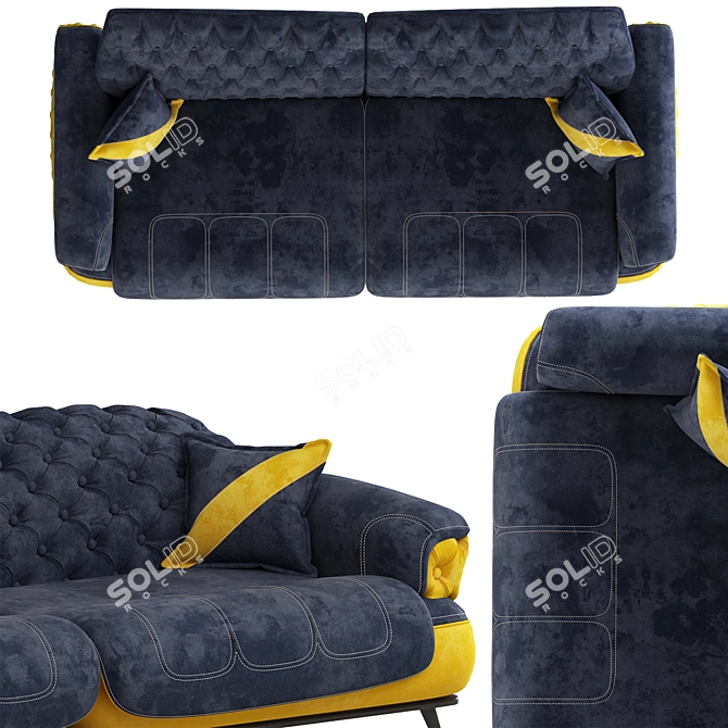 Turkish Casette: Modern Sofa 3D model image 4