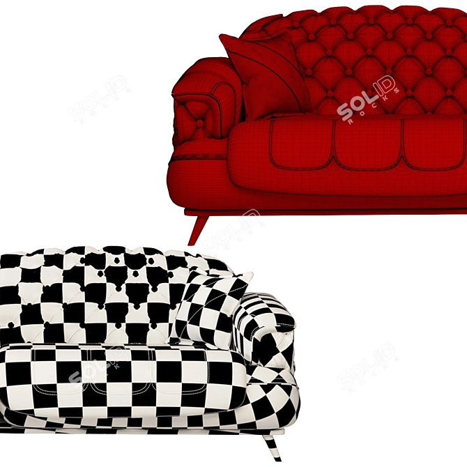 Turkish Casette: Modern Sofa 3D model image 5