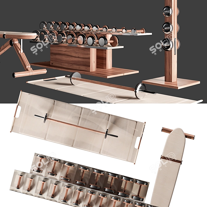 PENT Luxury Fitness Collection: Elevate Your Workout 3D model image 2