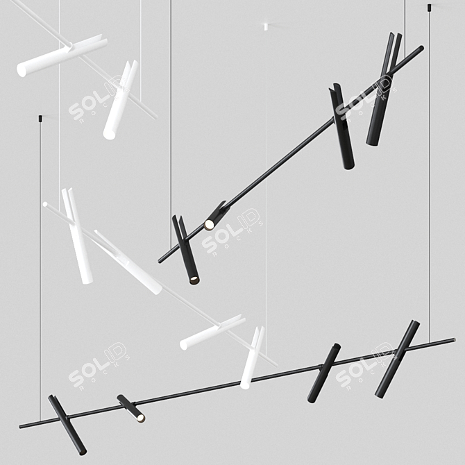 Elegant Esprit Pendant by Kreon 3D model image 1