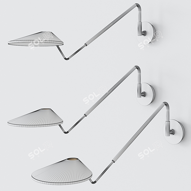 BOVER Nón Lá A/04 Wall Lamp 3D model image 2