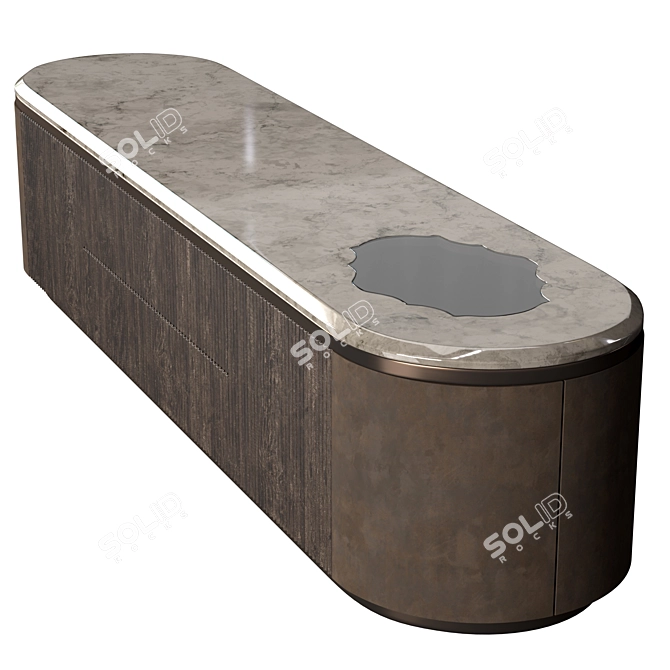 Luxury Gordon Wave Low Storage 3D model image 2