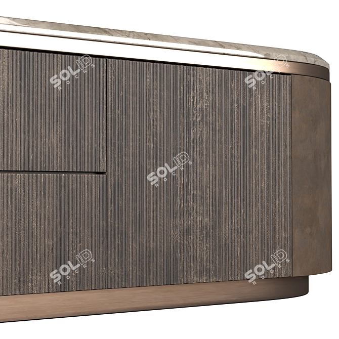Luxury Gordon Wave Low Storage 3D model image 3