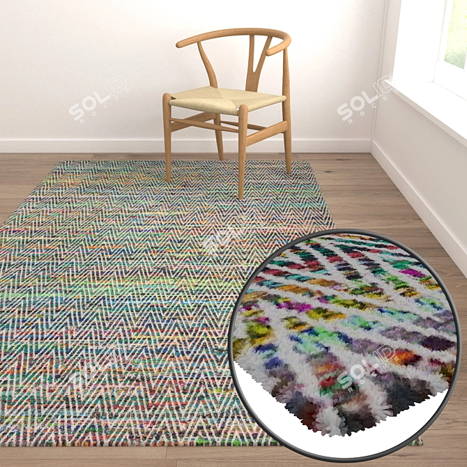 High-Quality Carpet Set 3D model image 5