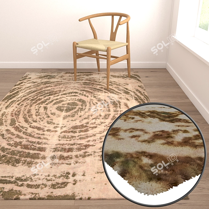 High-Quality Carpet Set 3D model image 5