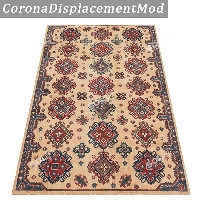 Title: High Quality Carpet Set 3D model image 4