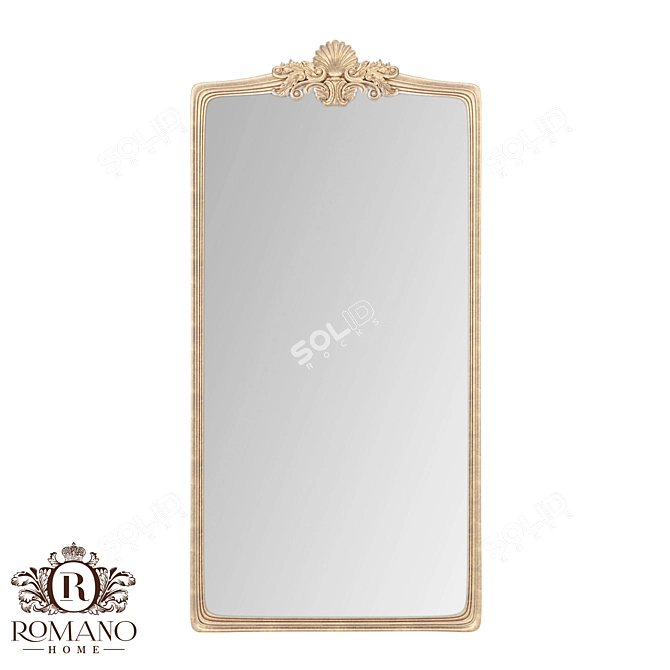 Handcrafted Mirror by Romano Home 3D model image 1