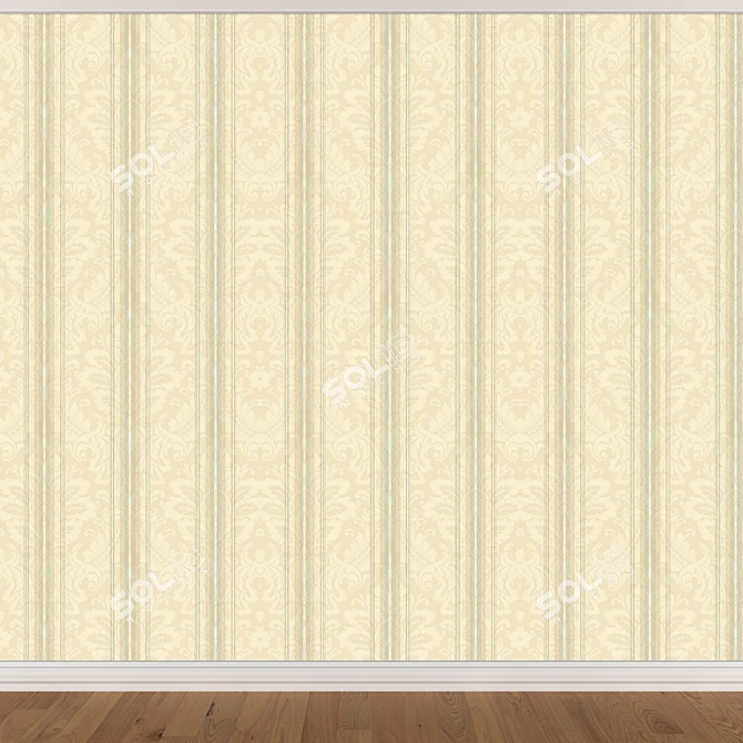 Seamless Wallpaper Set - 3 Colors 3D model image 2