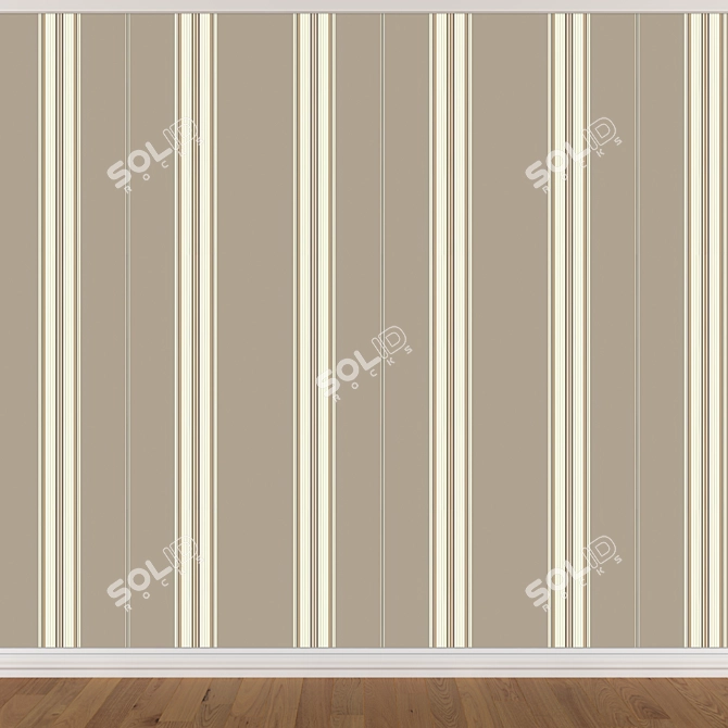 Seamless Wallpaper Set 1553 (3 Colors) 3D model image 2