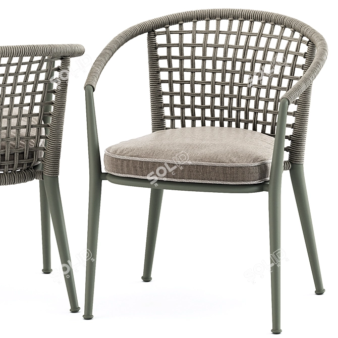 Elegant Comfort: Erica '19 Chair 3D model image 4