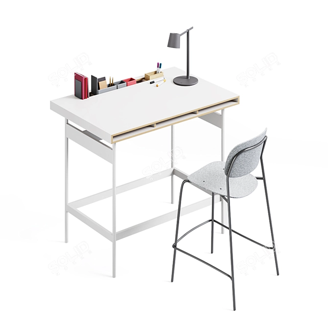 Elevate Your Space: Studio High Table by Bene 3D model image 1