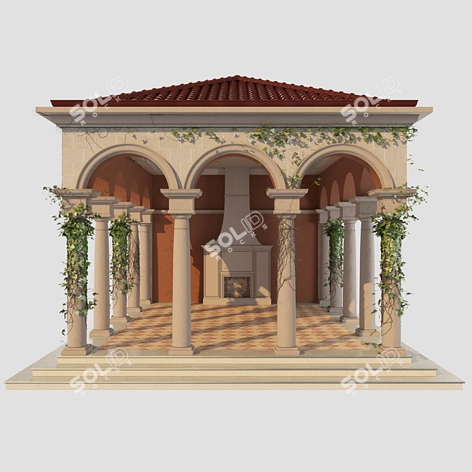 Archival Alcove: 3ds Max, FBX, Texture, Mat (Corona) 3D model image 3